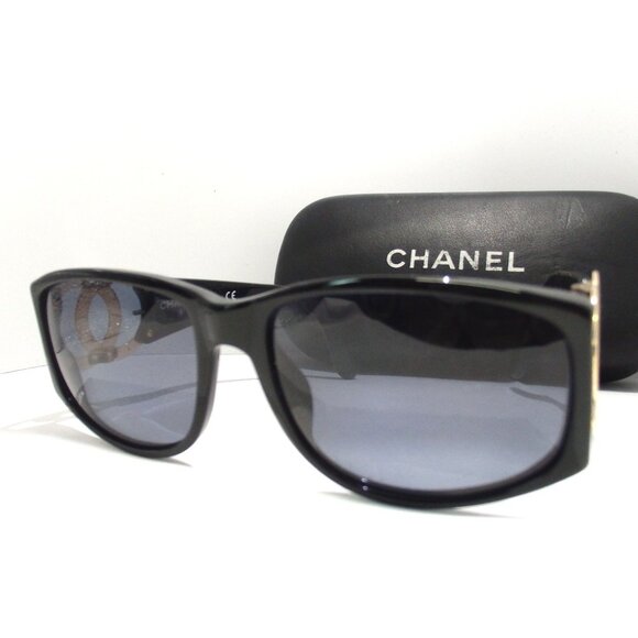 Authentic CHANEL COCO Mark sunglasses Plats [Used] - Picture 1 of 16